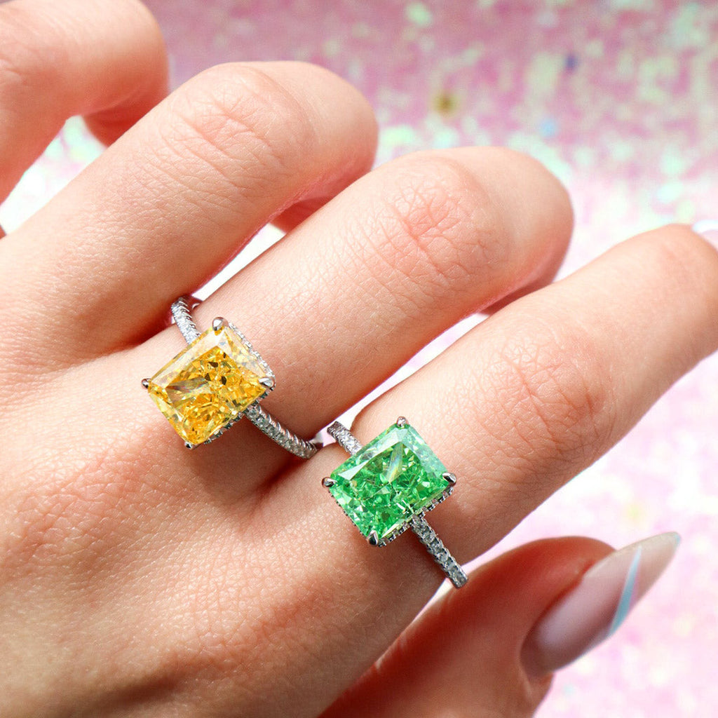 S925 Serenity Yellow Gem Ring