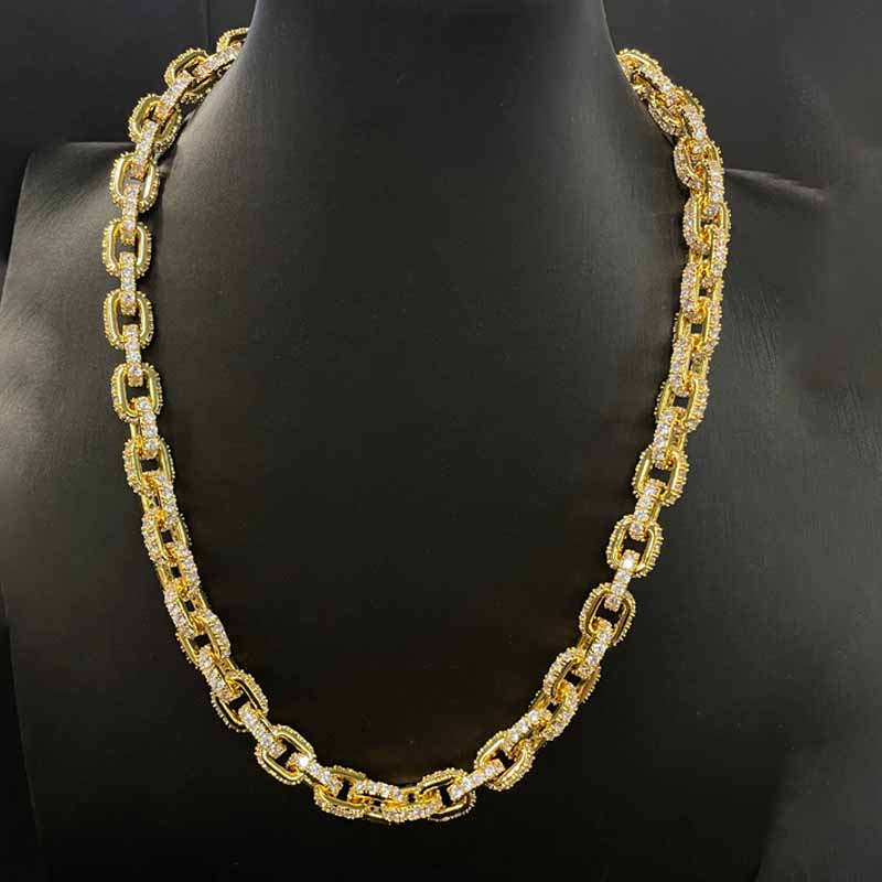 Moissanite Hip Hop Miami Box Clasp Bracelet