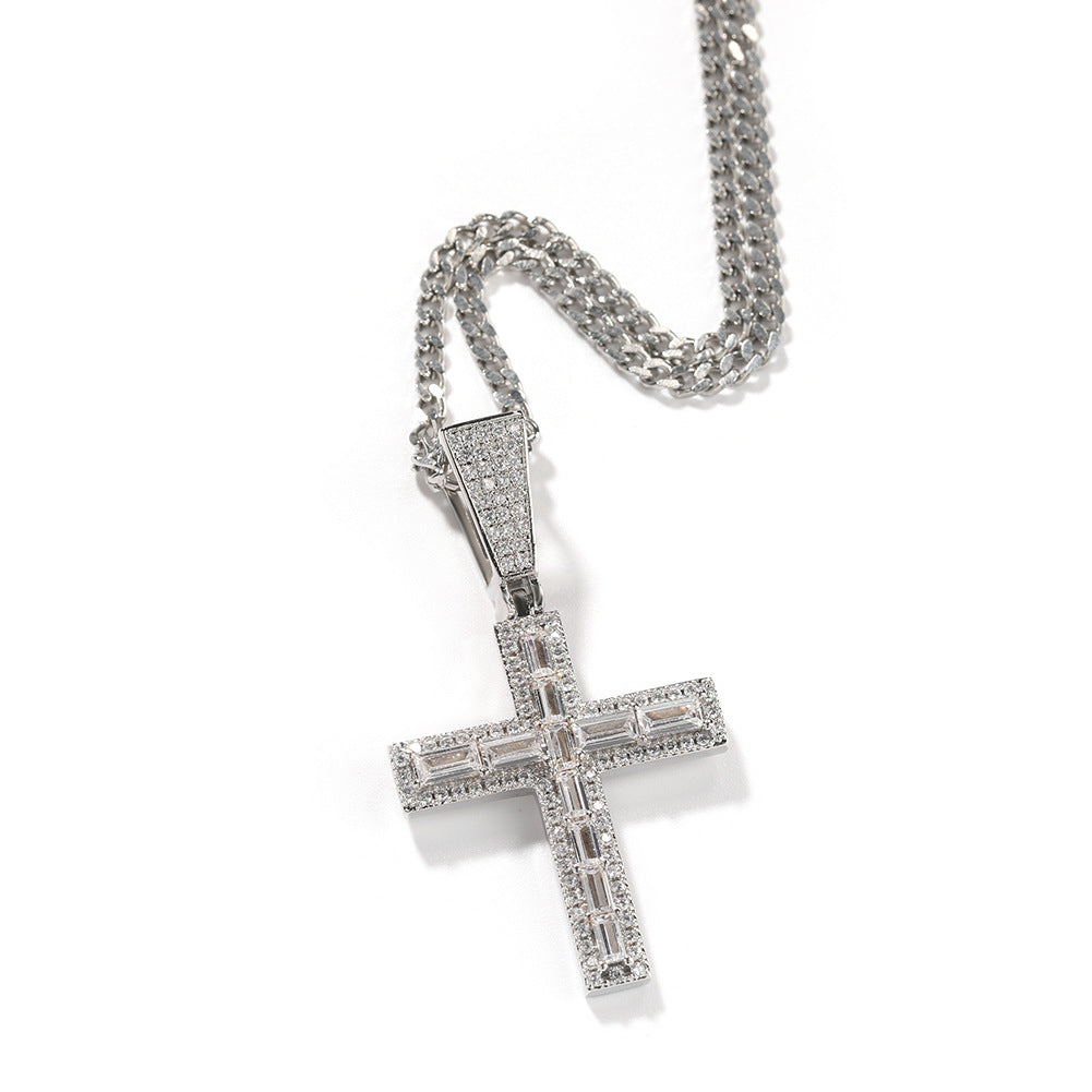 Micro Paved Cubic Moissanite Diamond Necklace