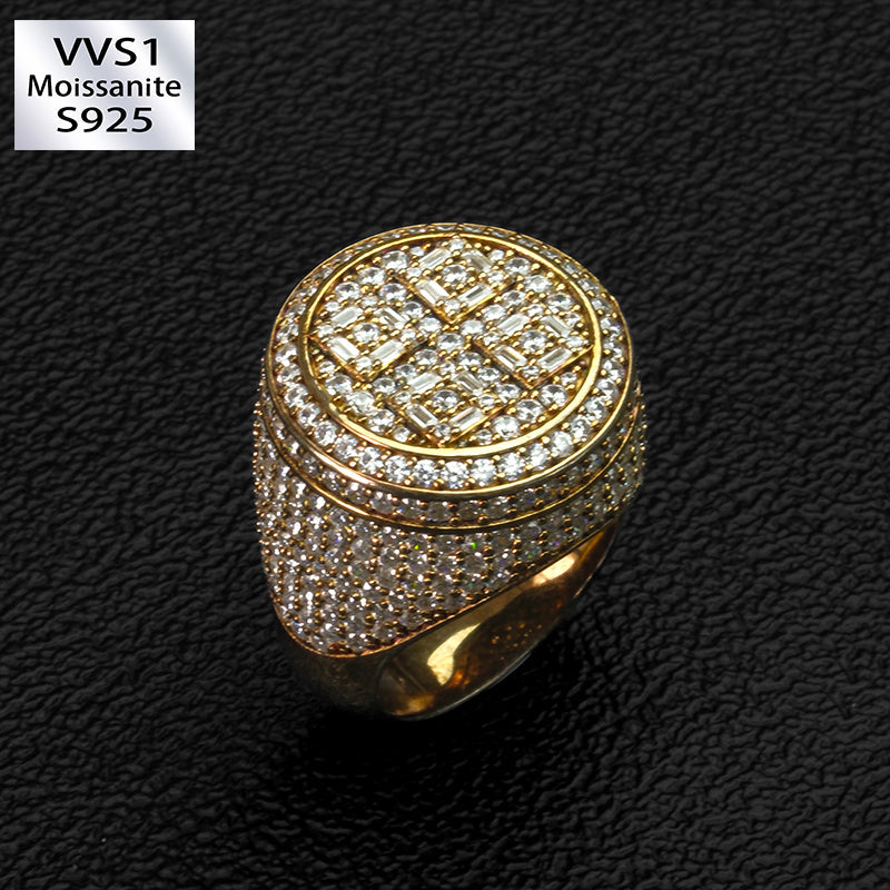 Moissanite Creative Round Ring