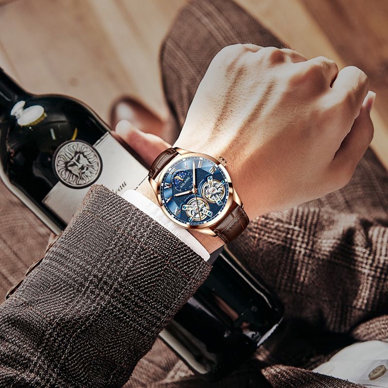 Waterproof Skeleton Automatic Mechanical Watch