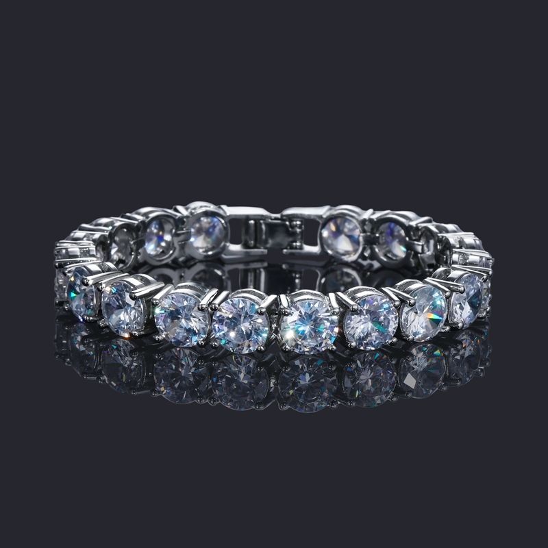 Iced 8mm Moissanite Tennis Bracelet