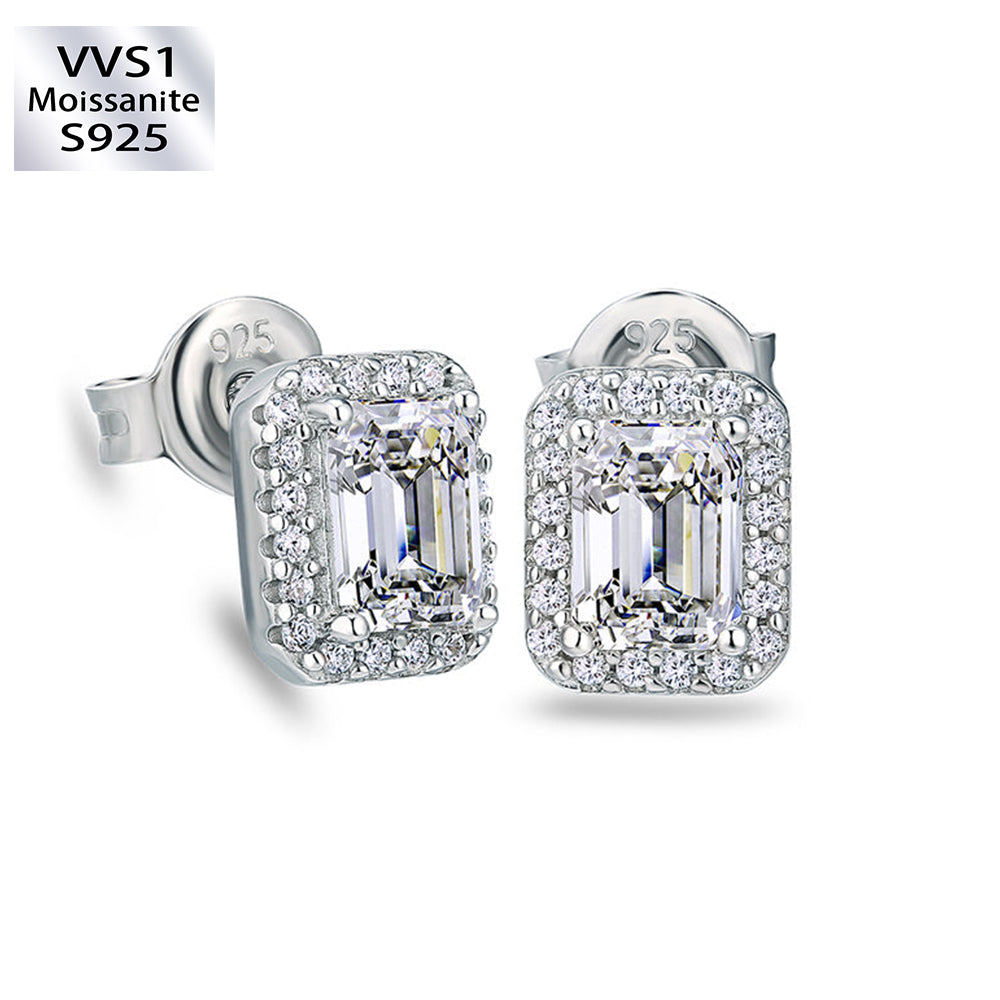 0.5 Carats *2 VVS1 Moissanite Stud Earrings