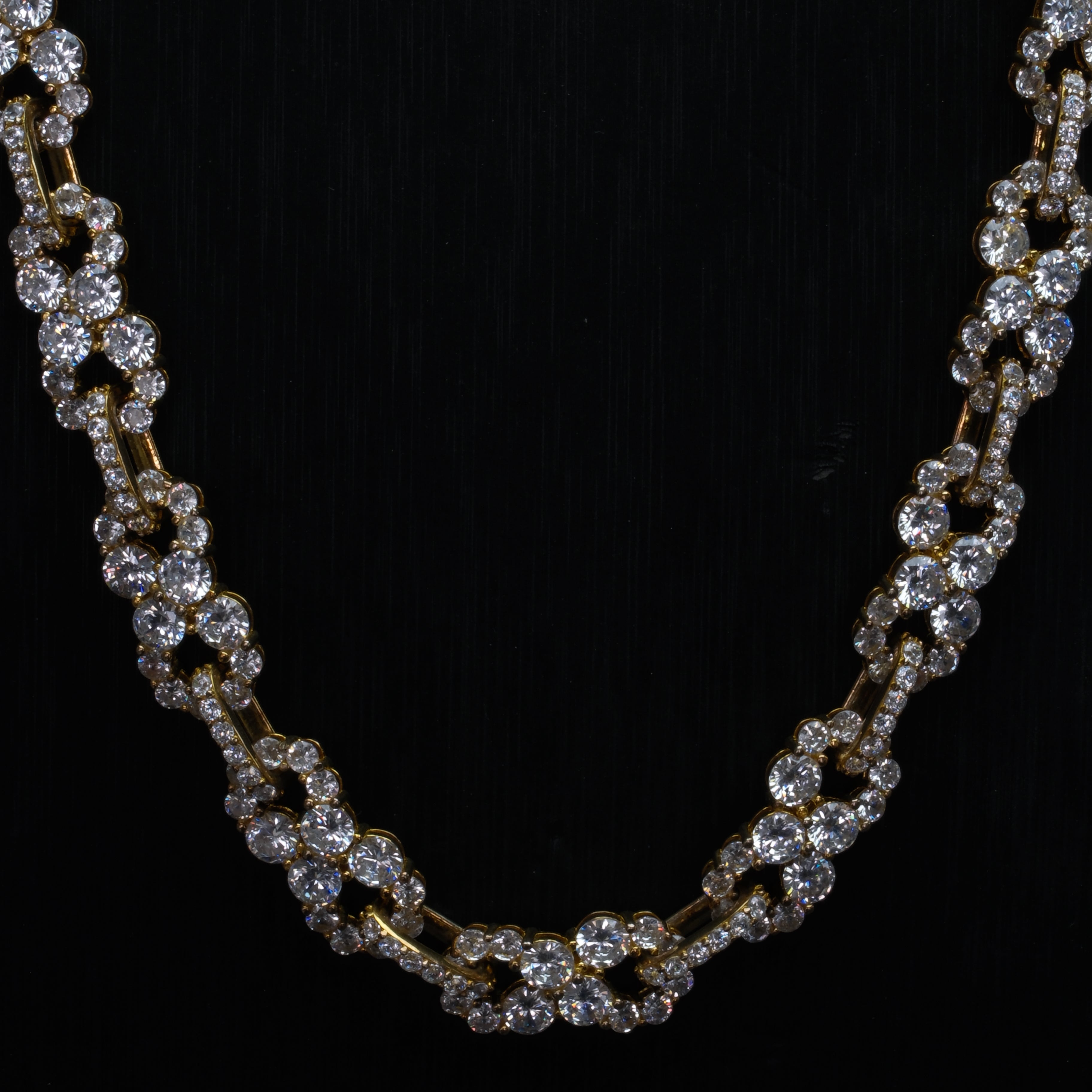 8/10mm Hip-Hop Moissanite Infinite Loop Necklace