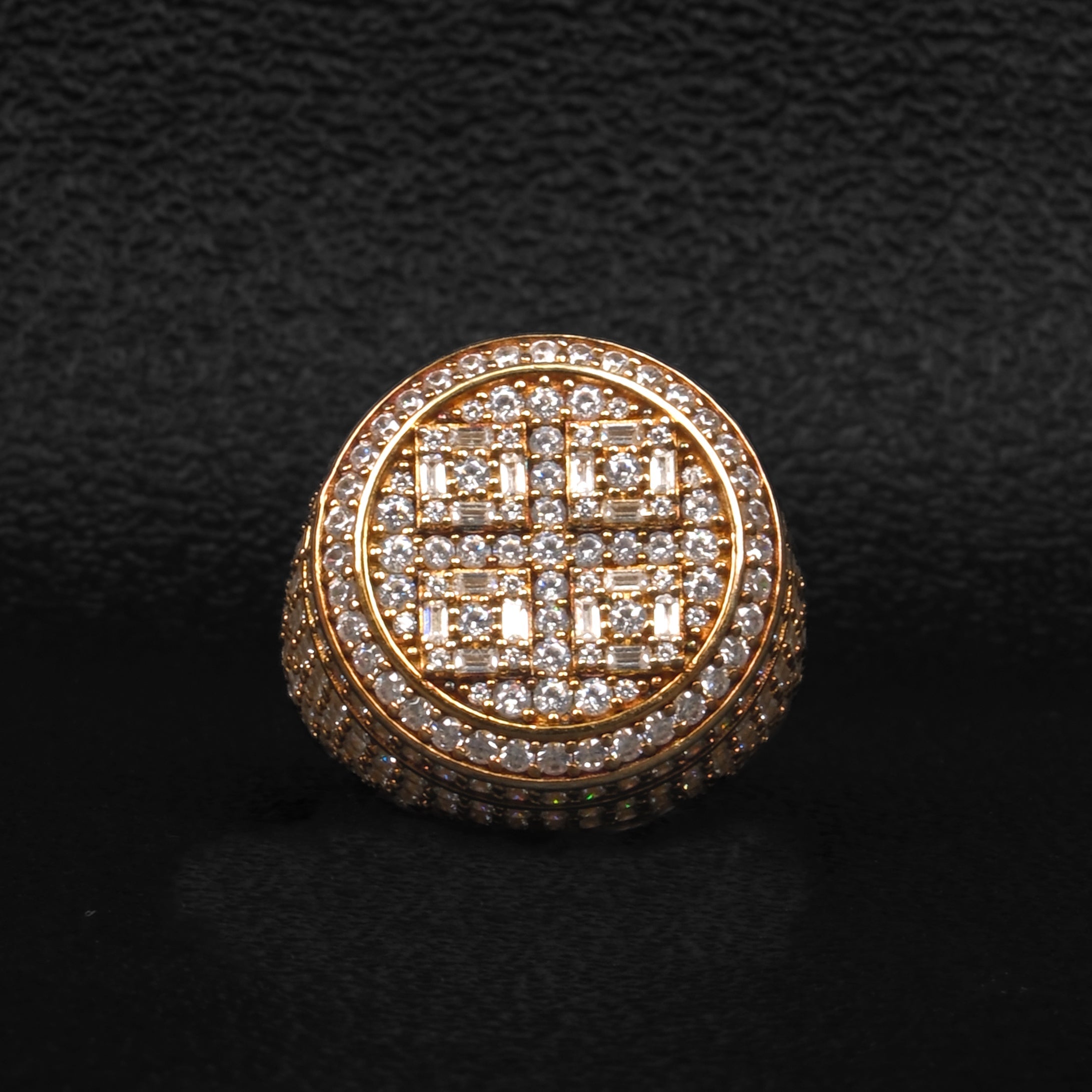 Moissanite Creative Round Ring