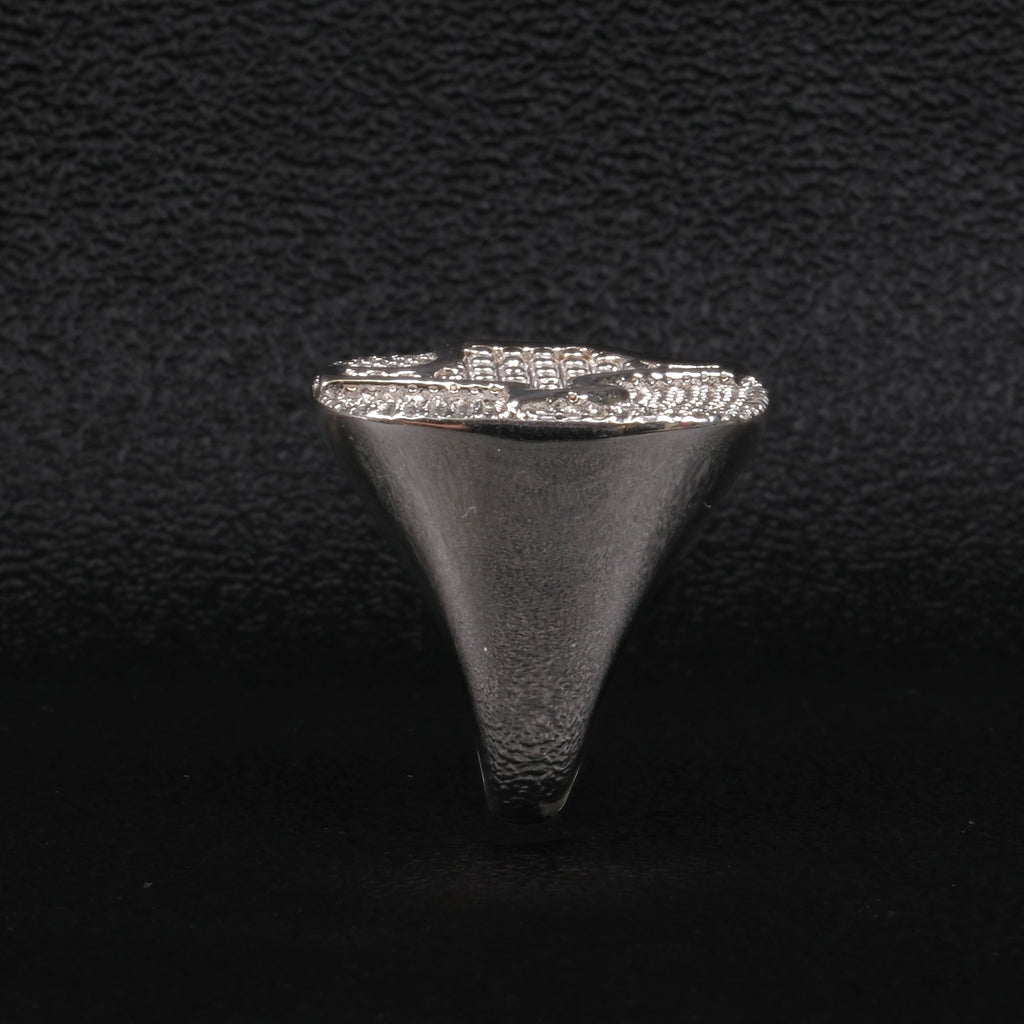 Moissanite Hip Hop Square Ring