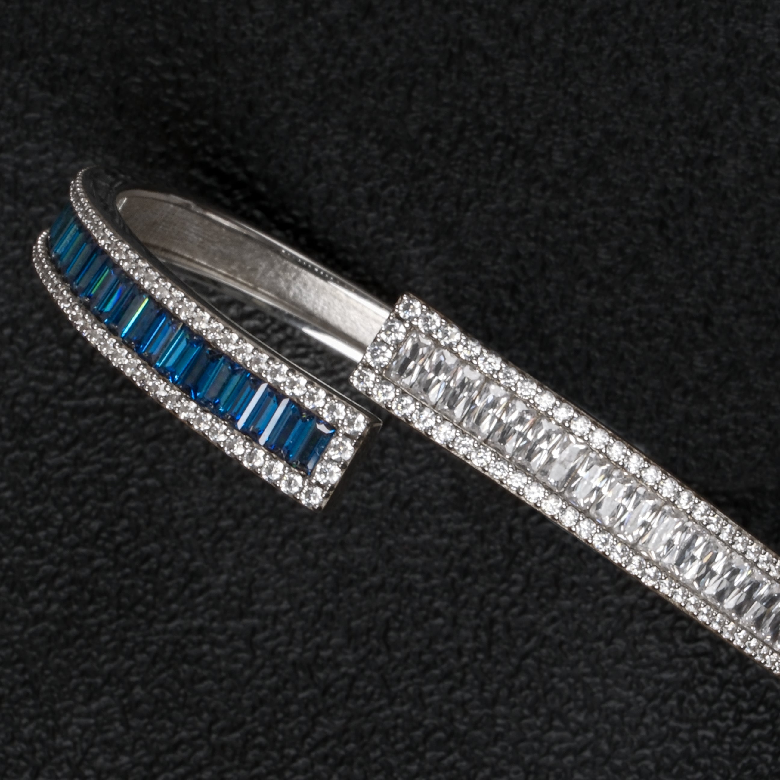 Morganite square diamond bracelet