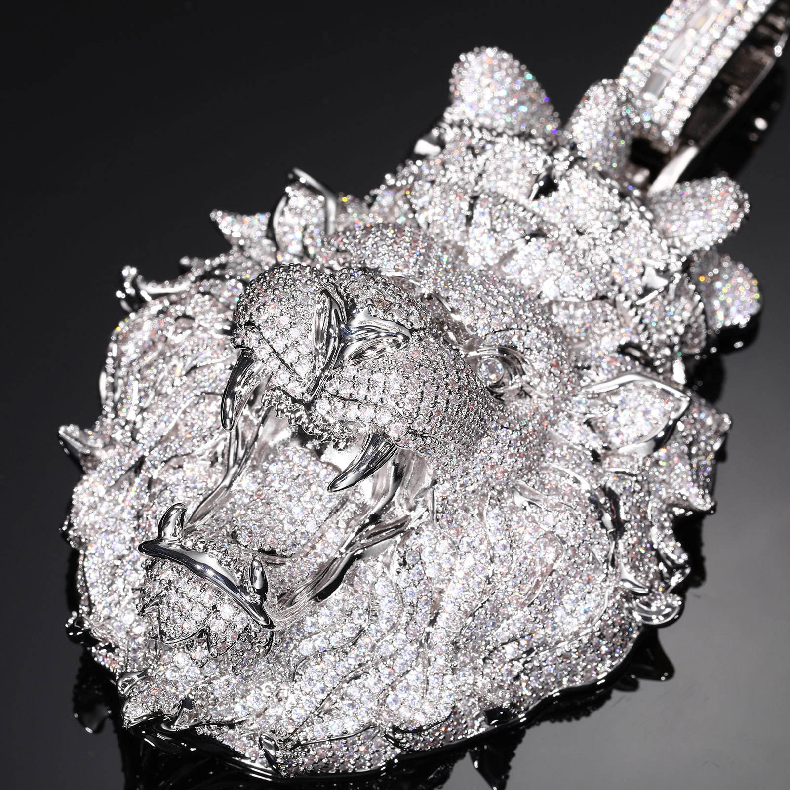 Oversized | 135mm | Roaring Lion Head Pendant