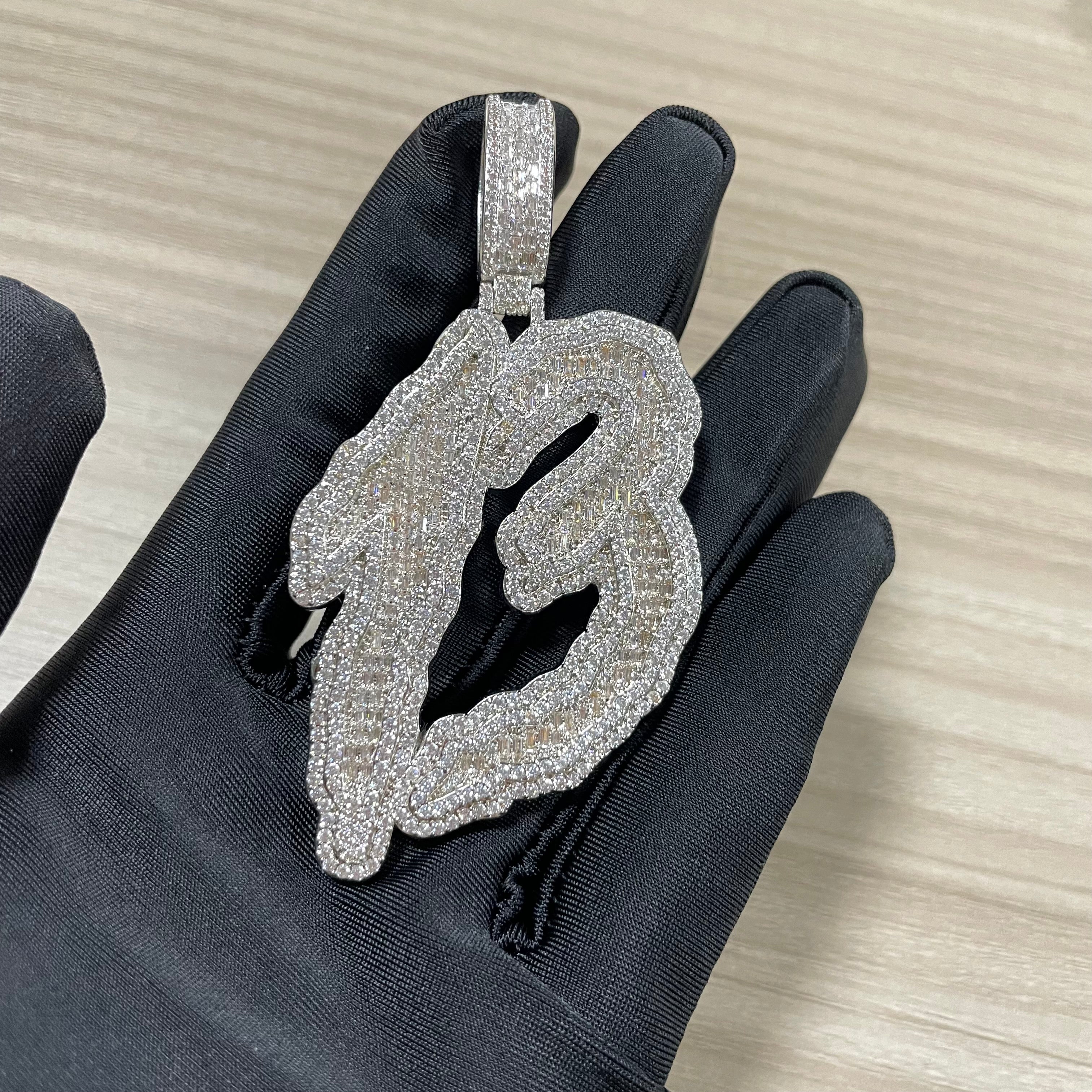 （In Stock）S925 Moissanite Number 13 Pendant