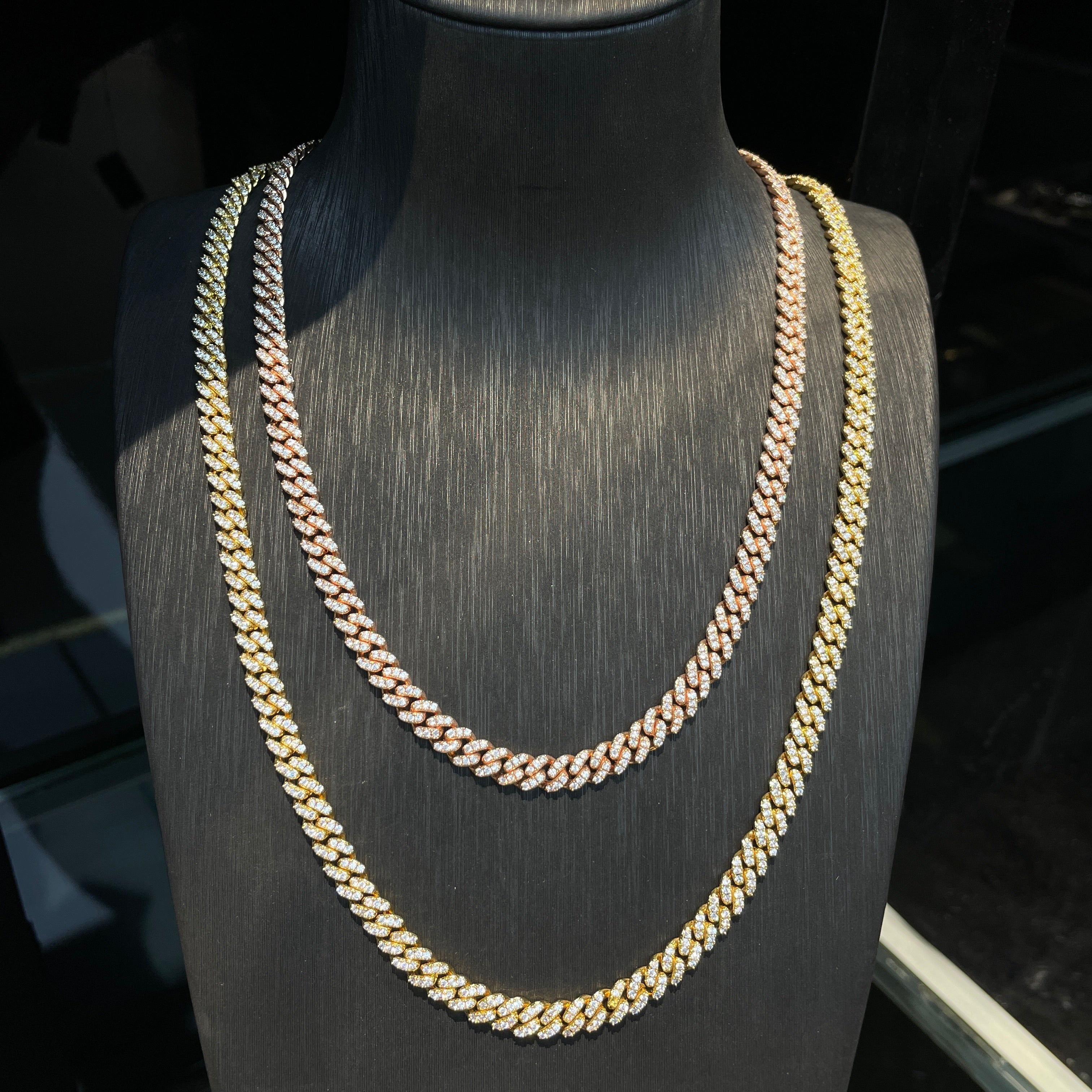 6mm Single Row Moissanite Hip Hop Cuban Link Chain