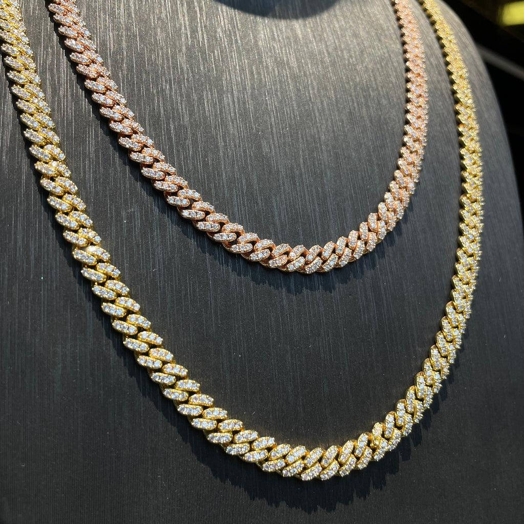 6mm Single Row Moissanite Hip Hop Cuban Link Chain