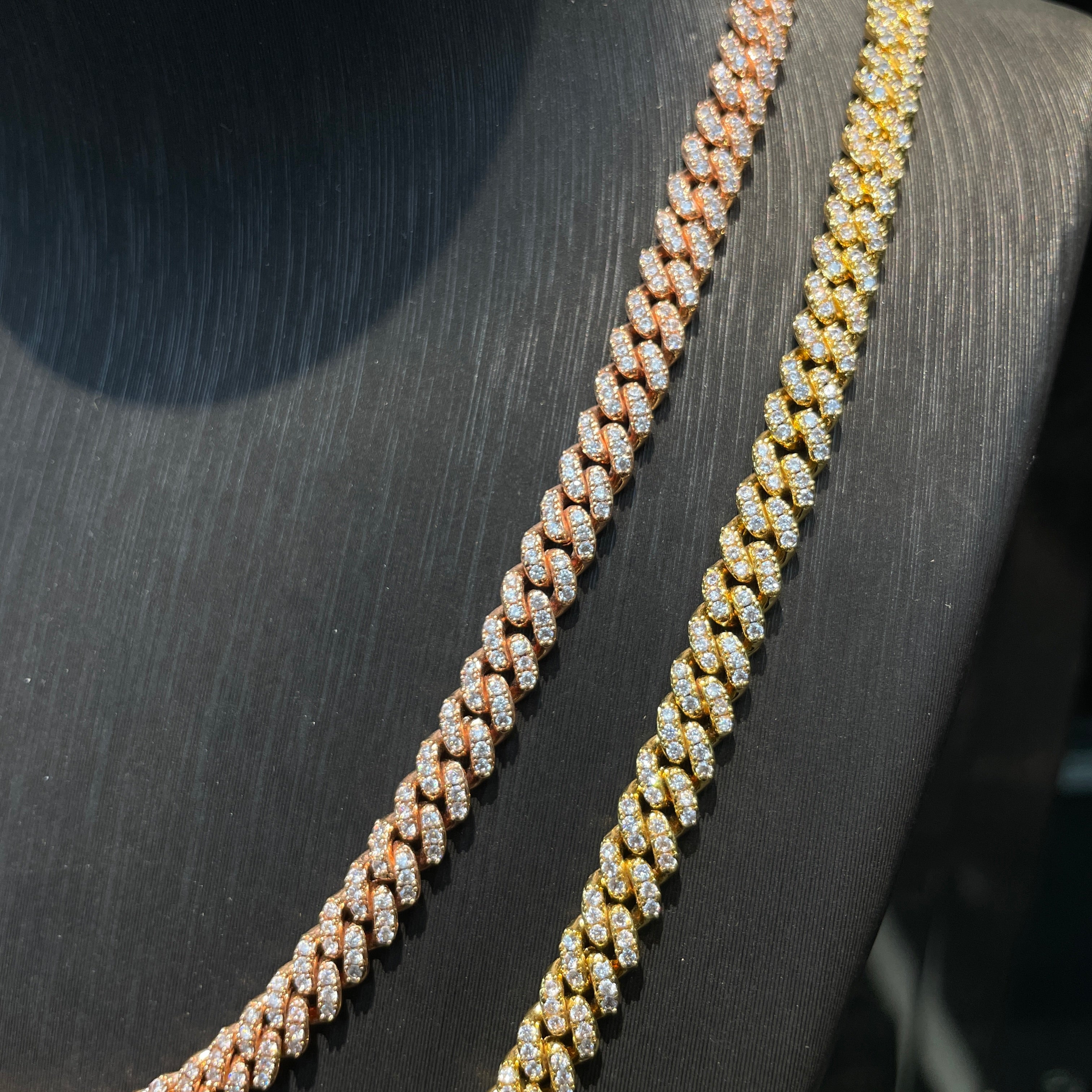 6mm Single Row Moissanite Hip Hop Cuban Link Chain