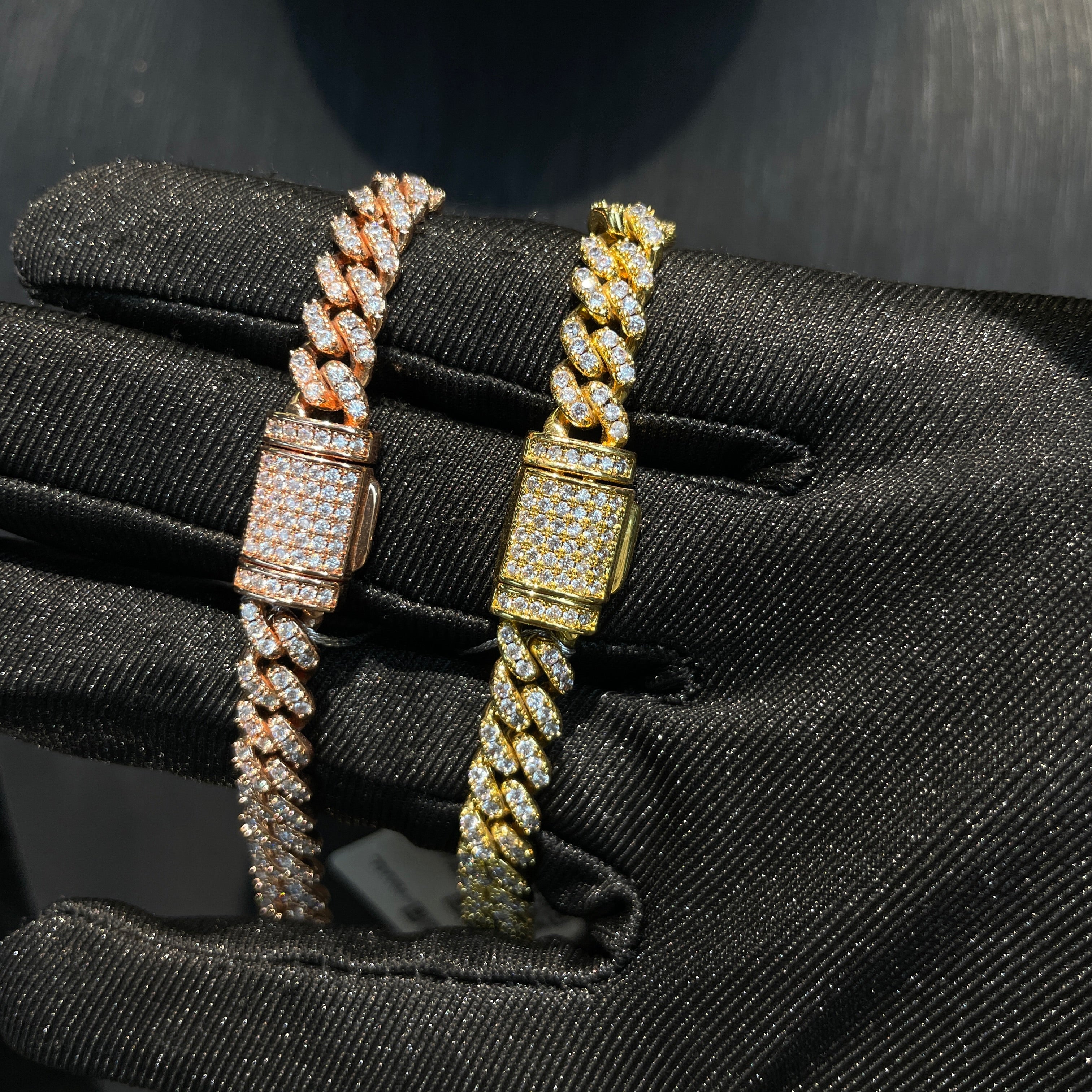 6mm Single Row Moissanite Hip Hop Cuban Link Chain