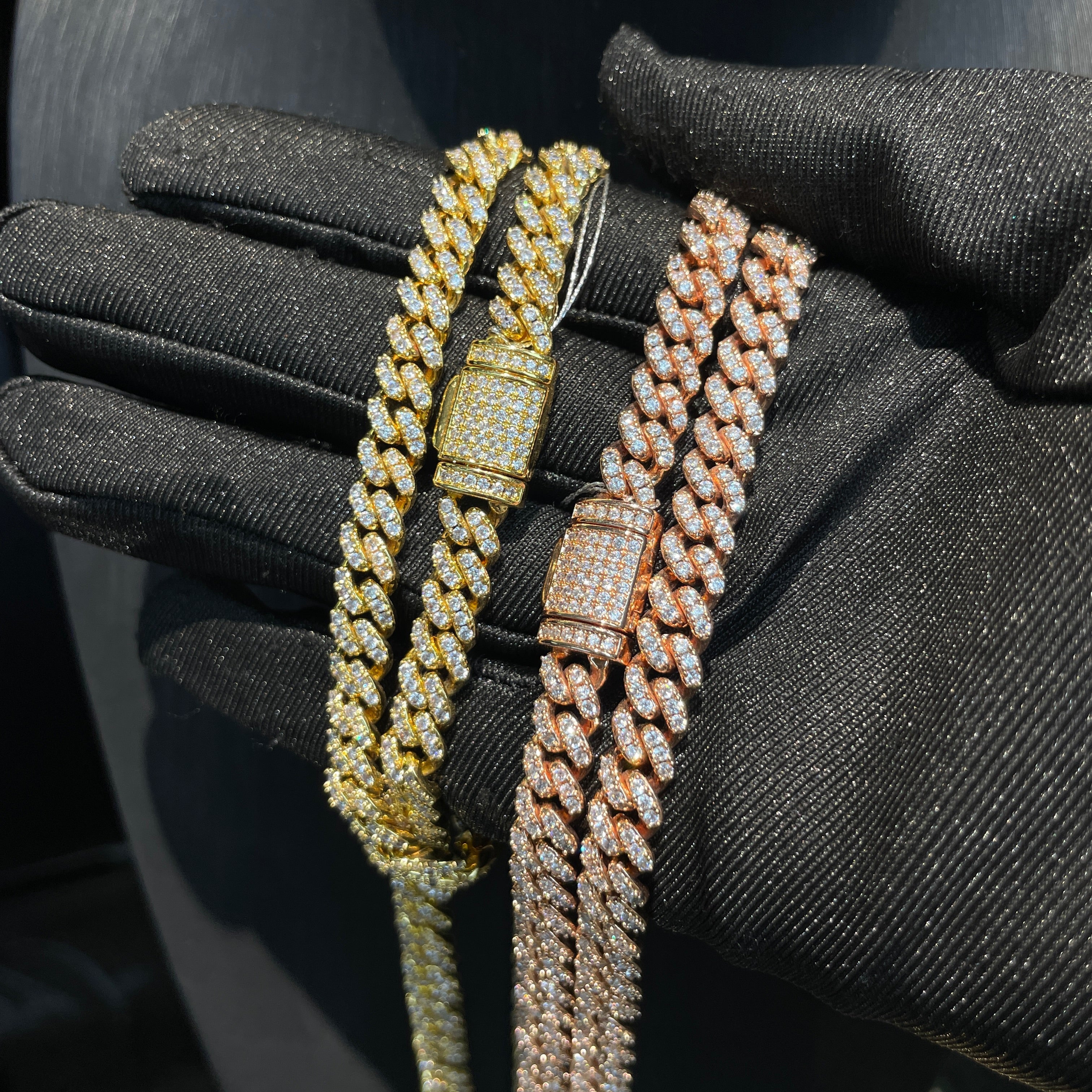 6mm Single Row Moissanite Hip Hop Cuban Link Chain