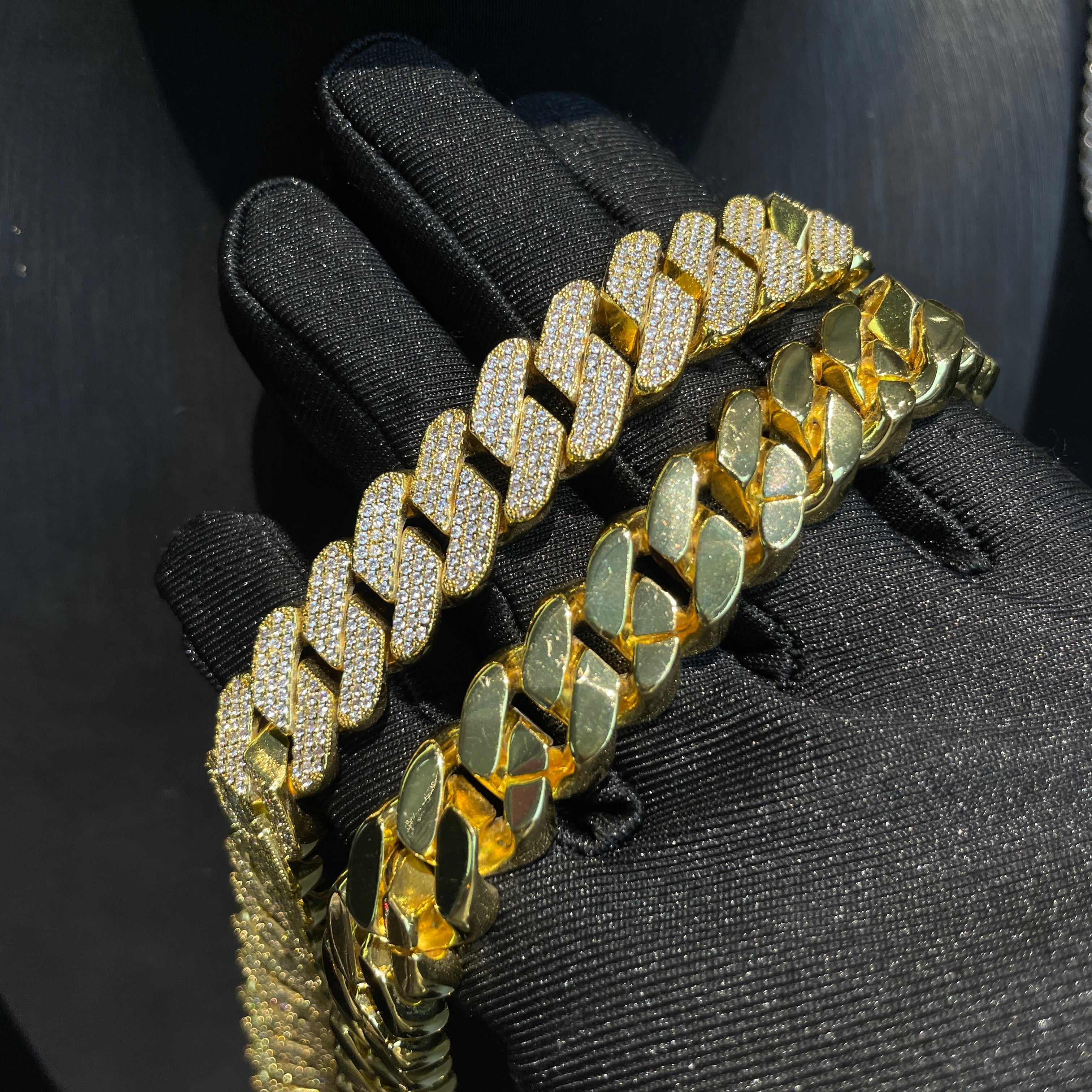 14mm Moissanite Rhombus Cuban Chain