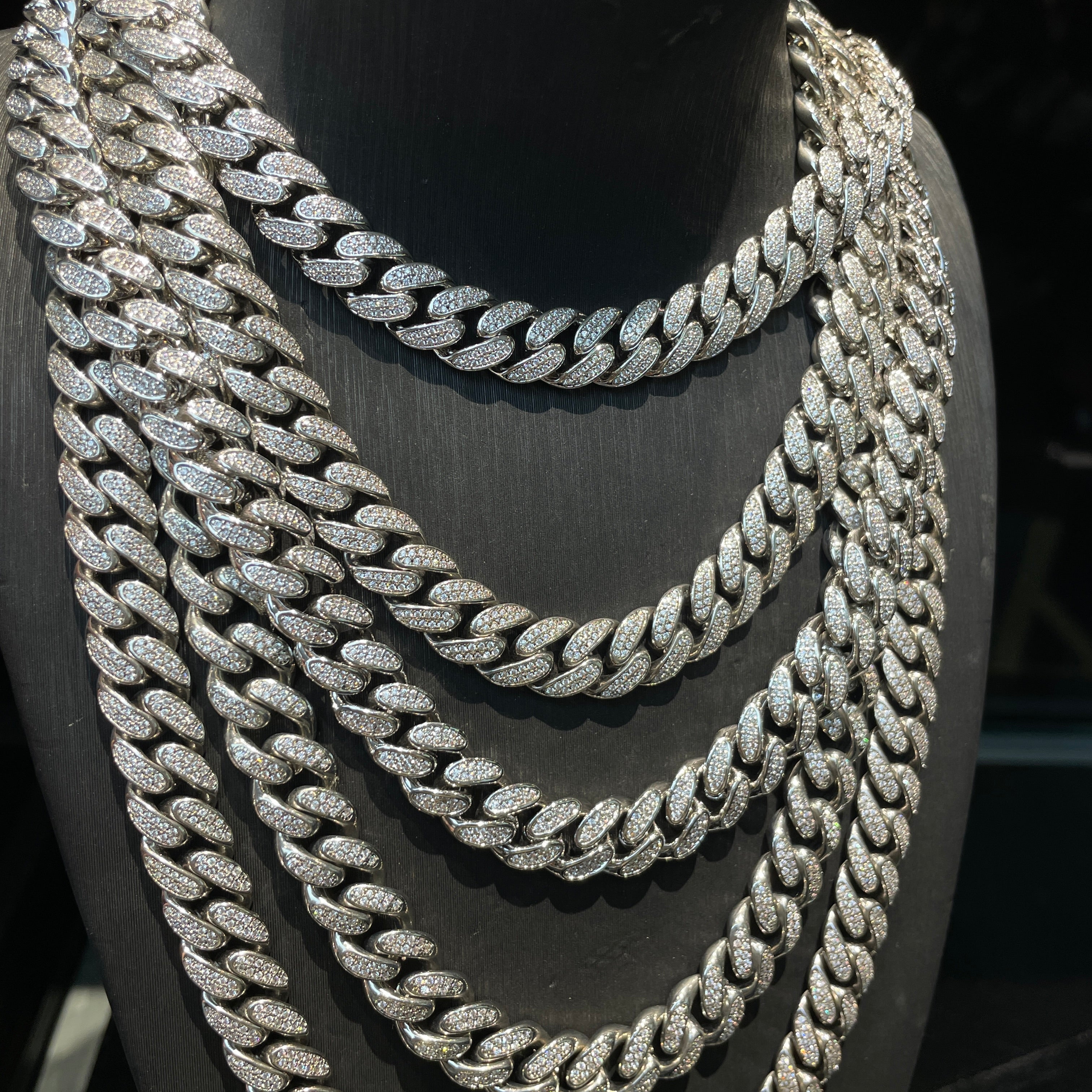 Moissanite Hip-Hop Trapezoid Cuban Link Chain