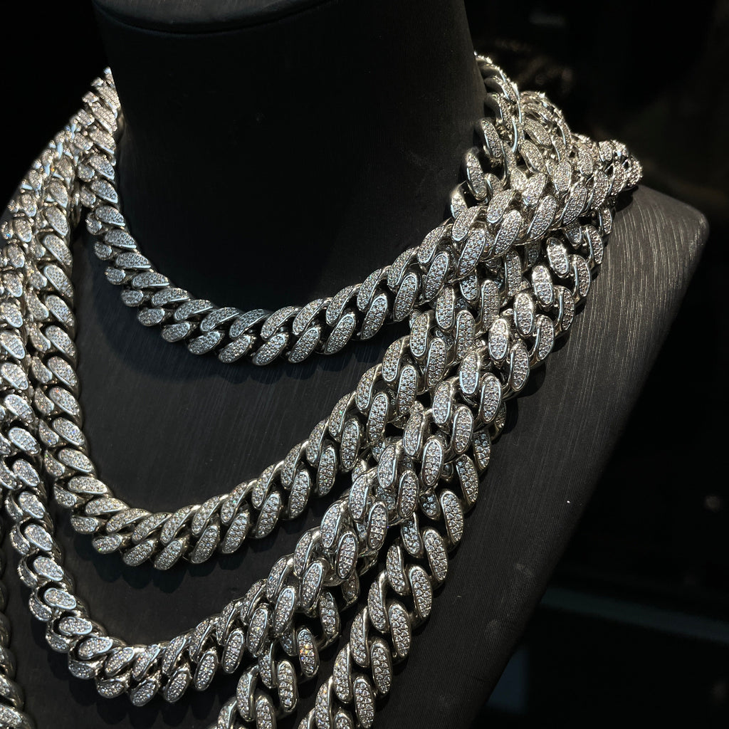 Moissanite Hip-Hop Trapezoid Cuban Link Chain