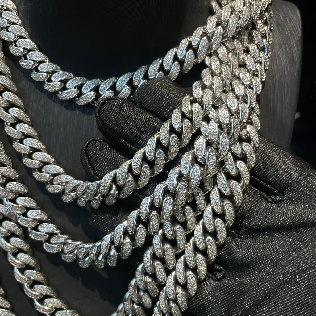 Moissanite Hip-Hop Trapezoid Cuban Link Chain