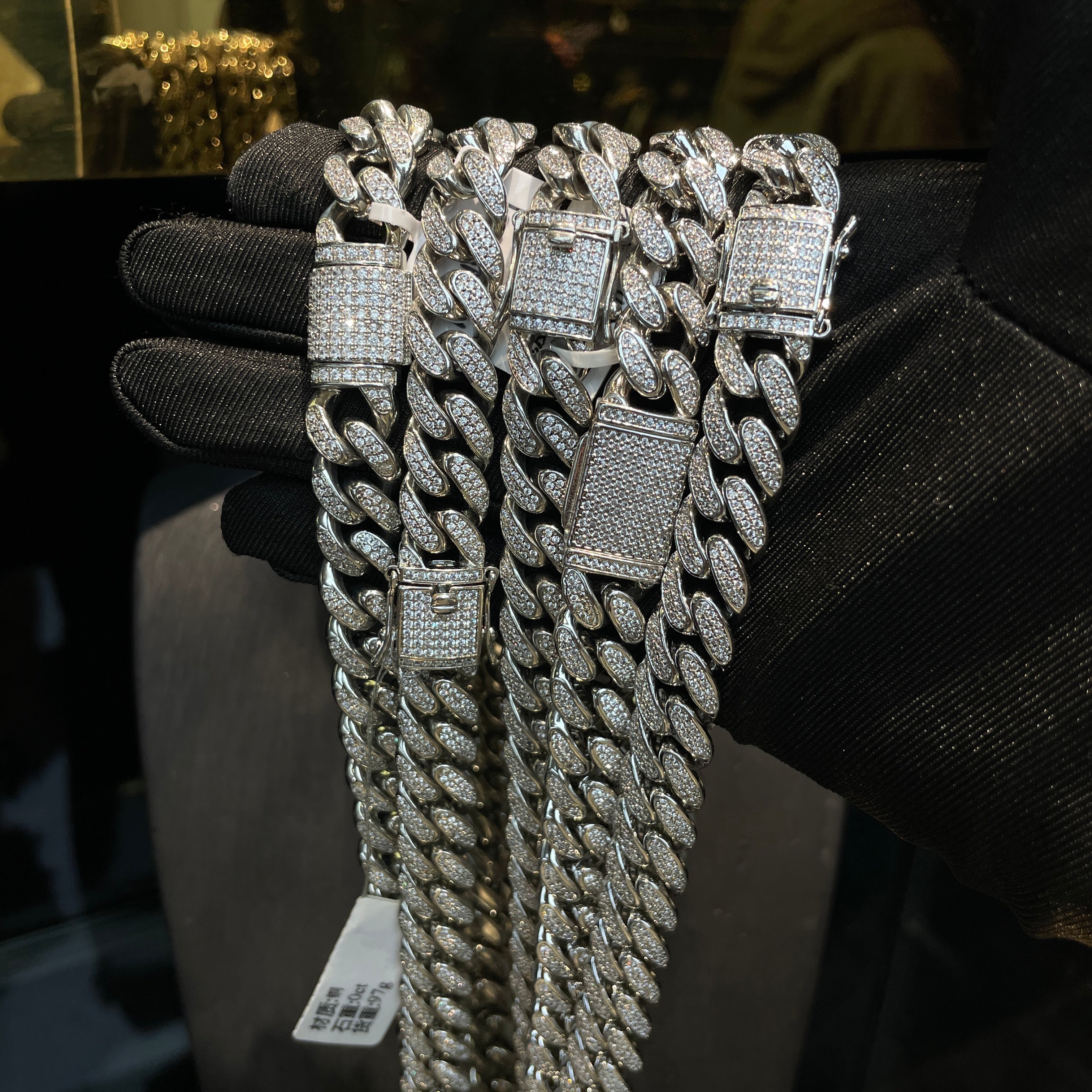 Moissanite Hip-Hop Trapezoid Cuban Link Chain