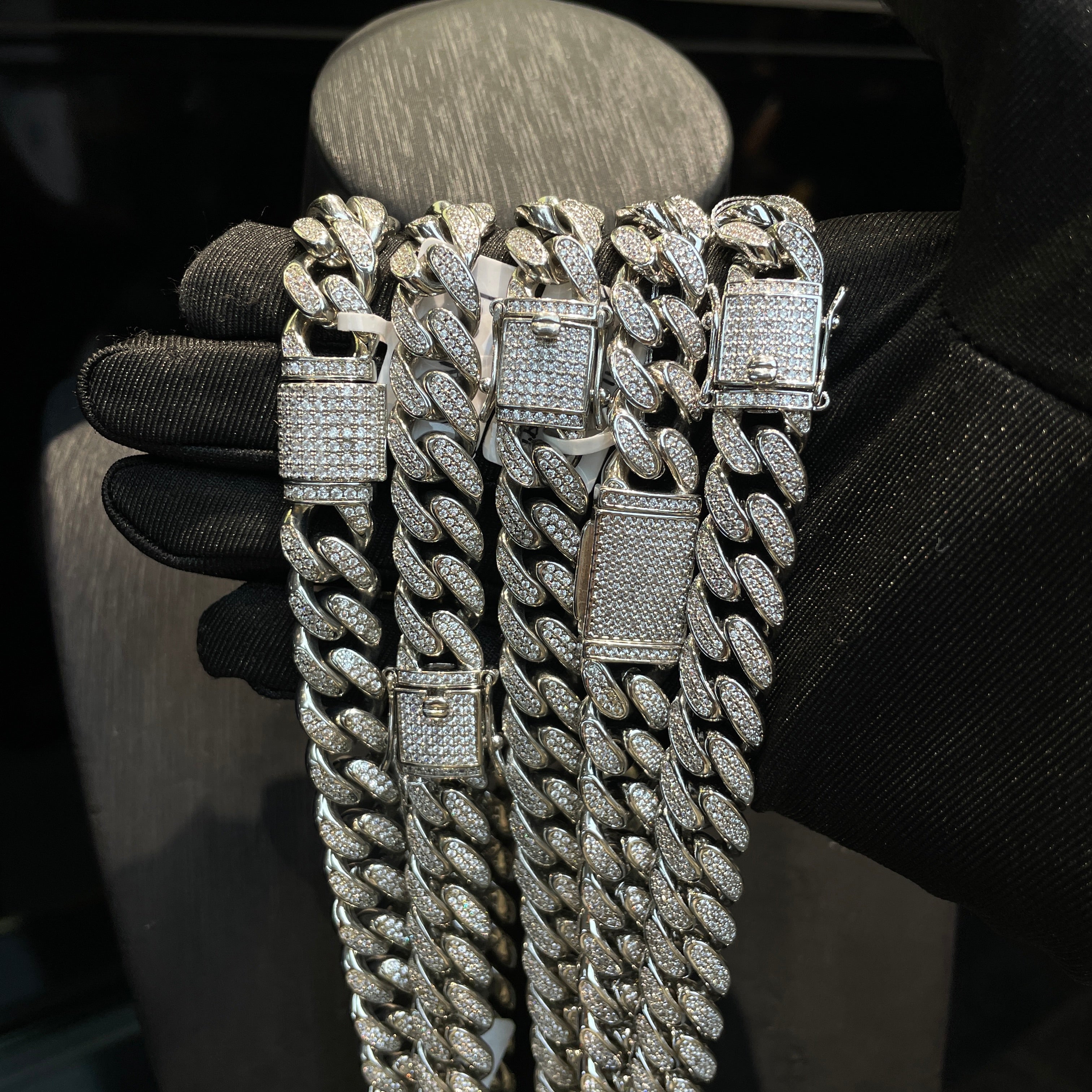 Moissanite Hip-Hop Trapezoid Cuban Link Chain