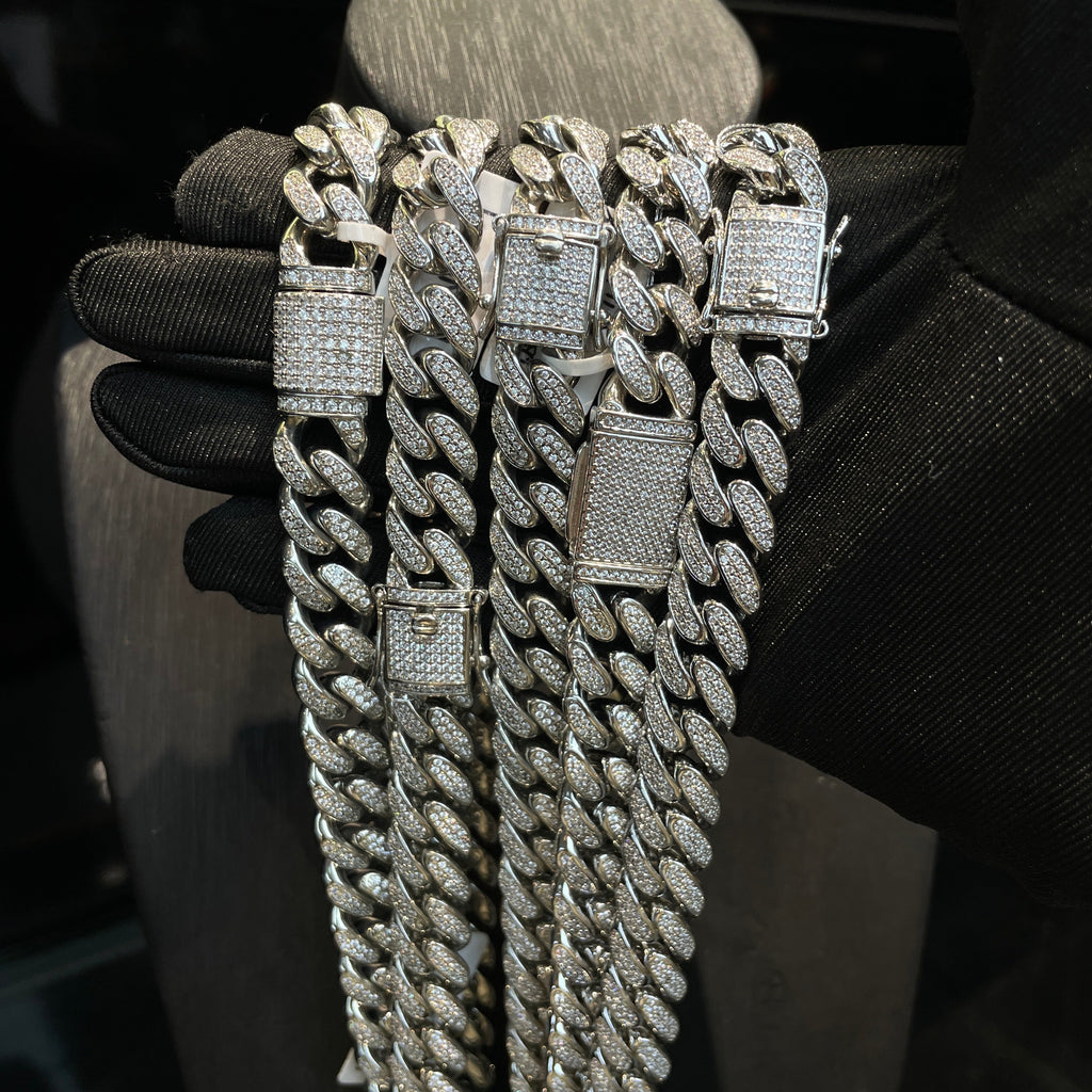 Moissanite Hip-Hop Trapezoid Cuban Link Chain