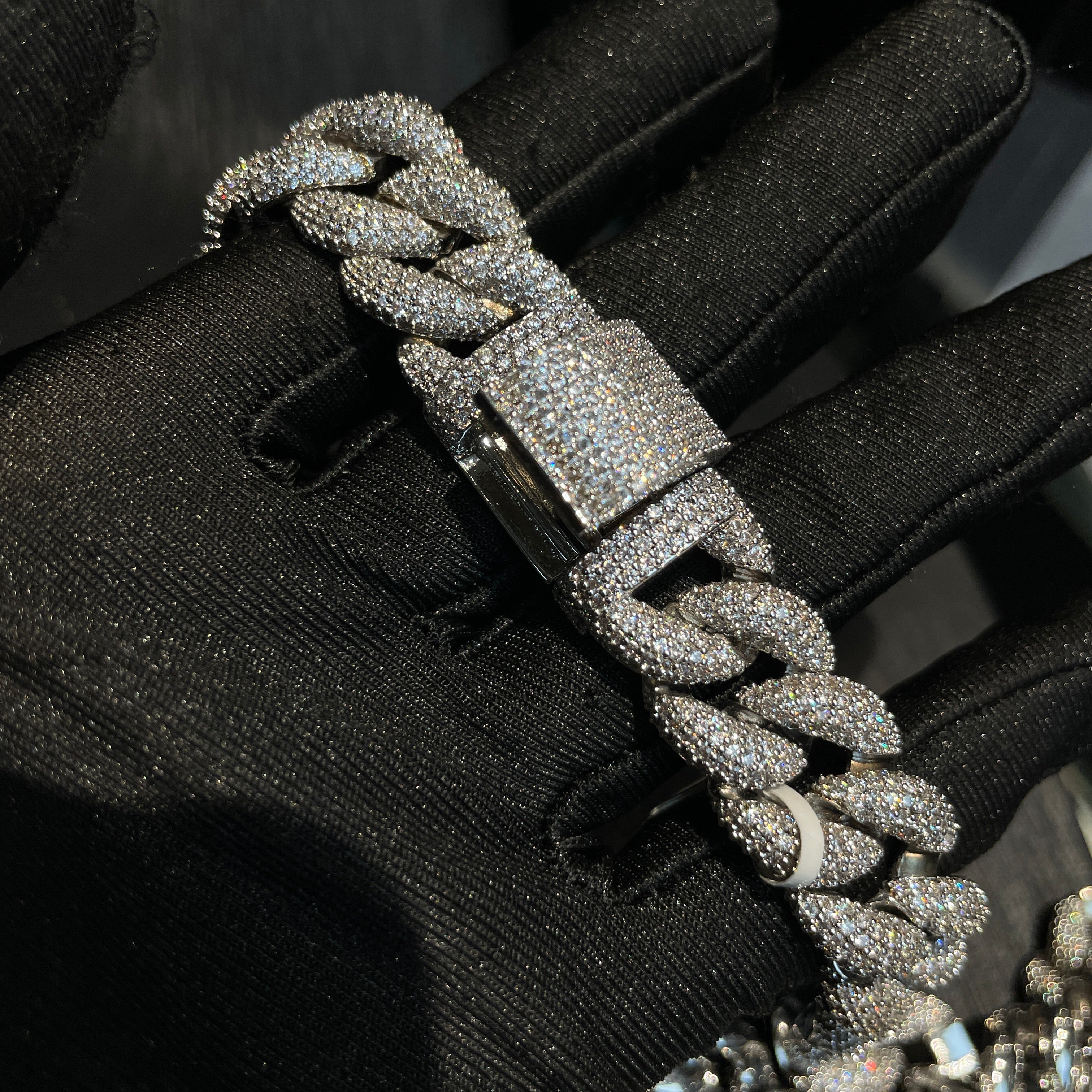 15mm Moissanite Hip Hop Bubble Cuban Chain