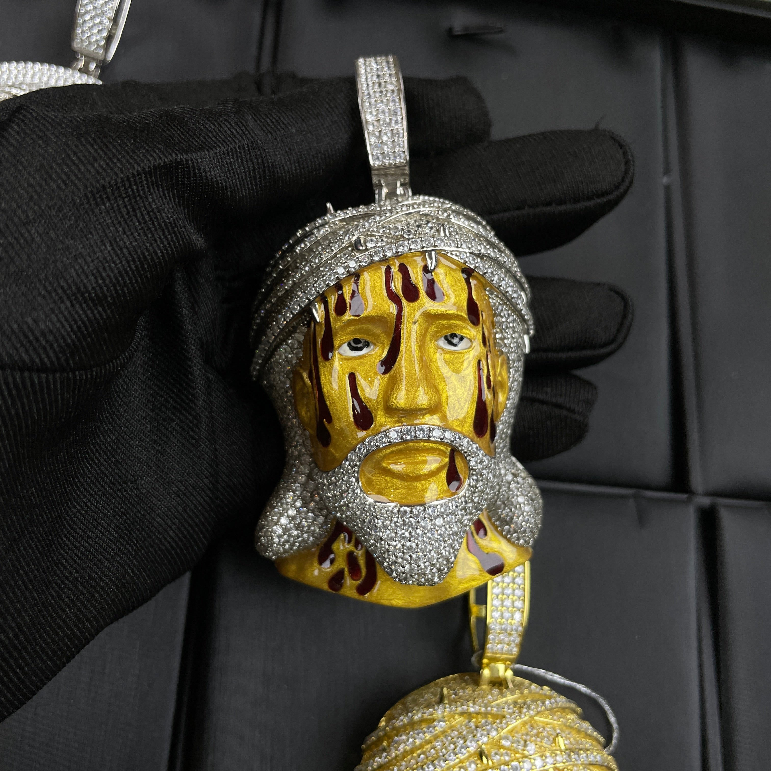 Moissanite Hip-Hop Portrait Pendant