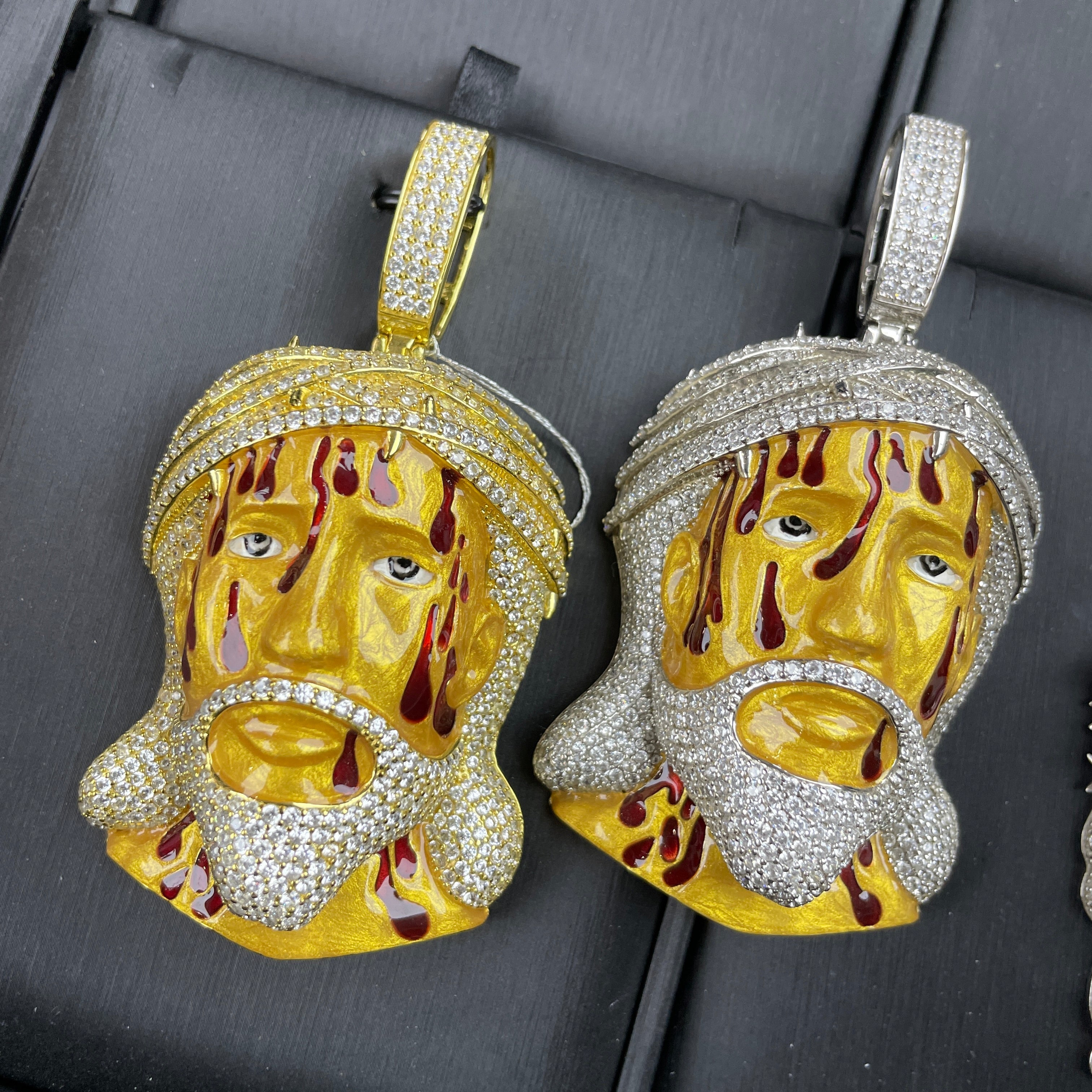 Moissanite Hip-Hop Portrait Pendant