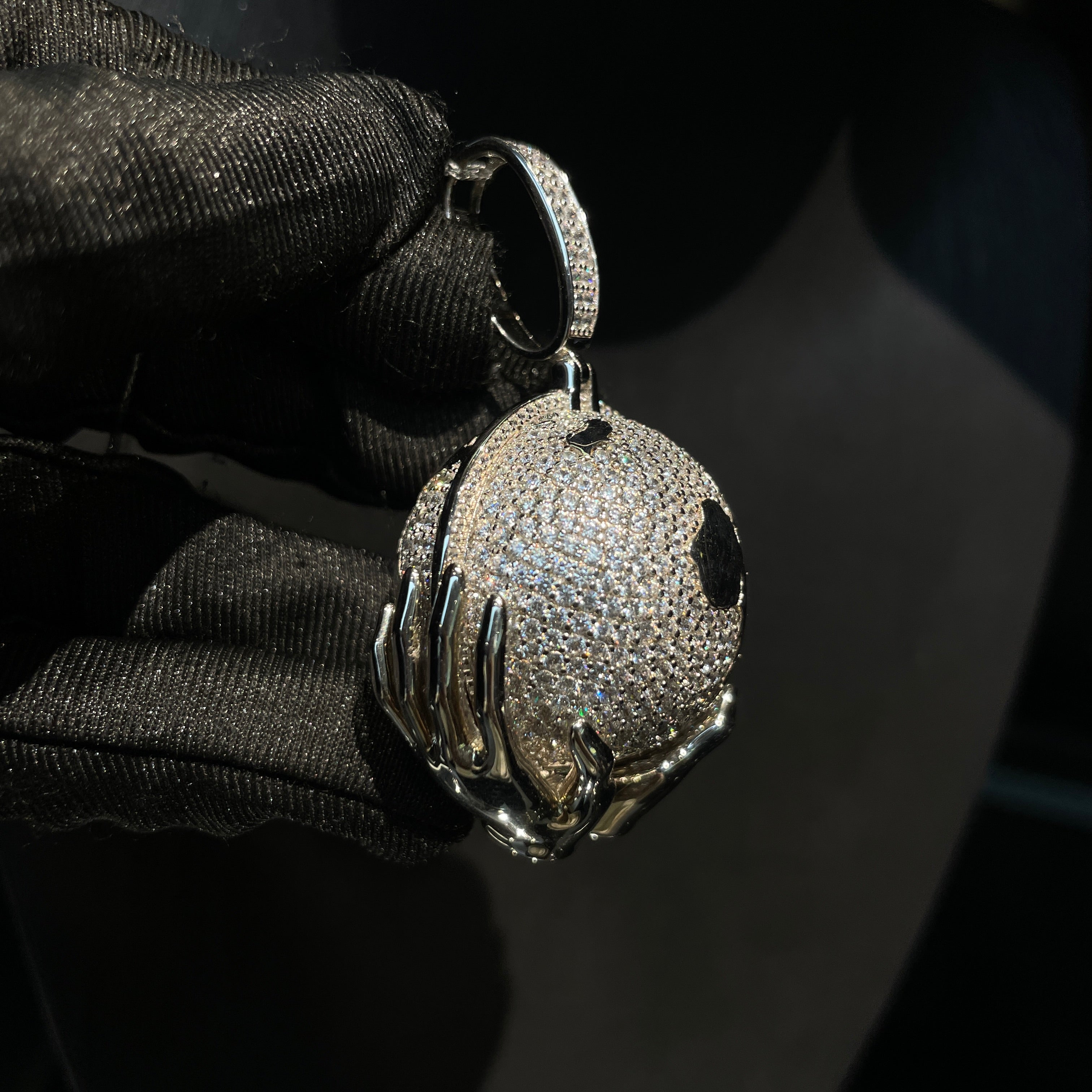 Moissanite Earth-Holding Pendant