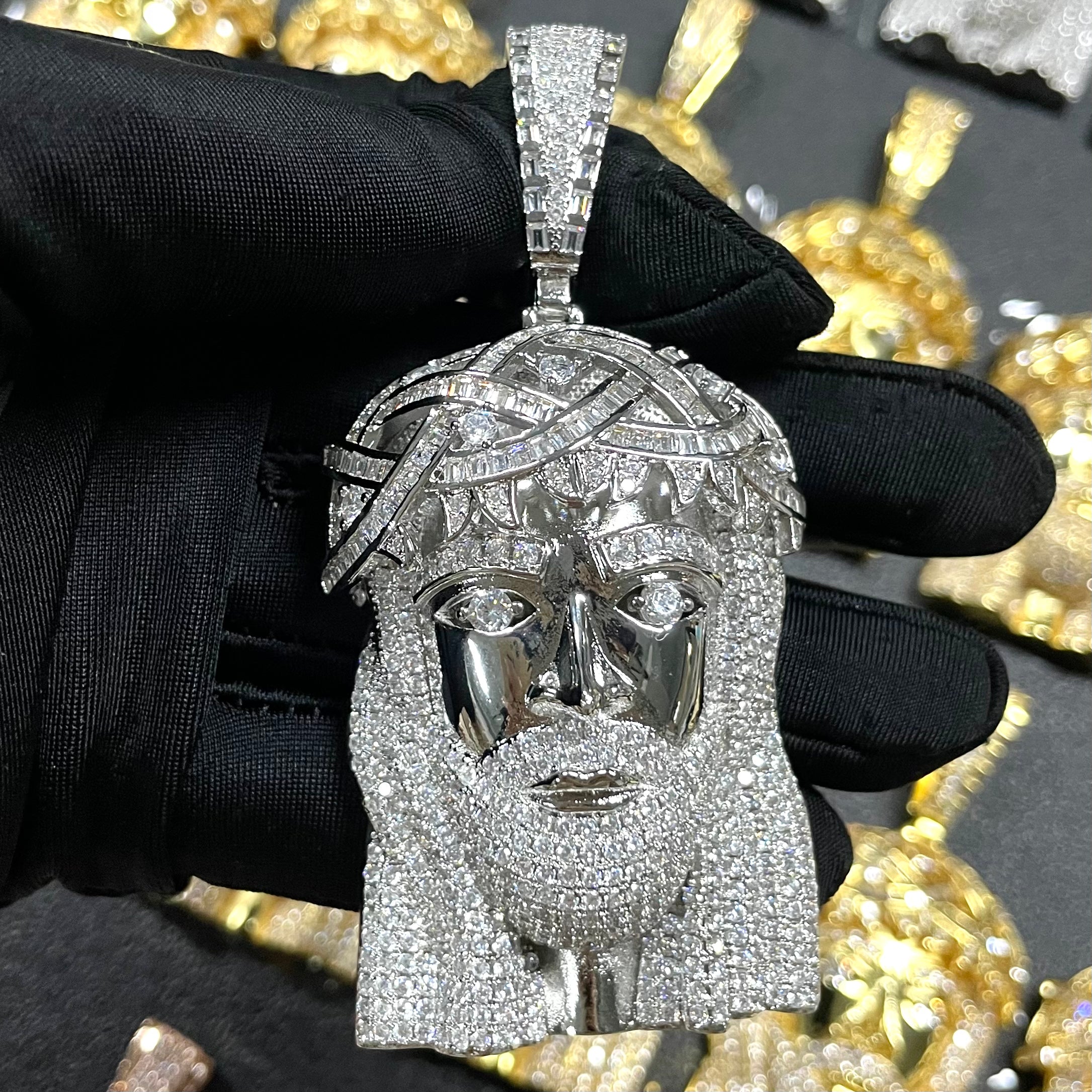 Moissanite Exquisite Luxury Jesus Figure Pendant