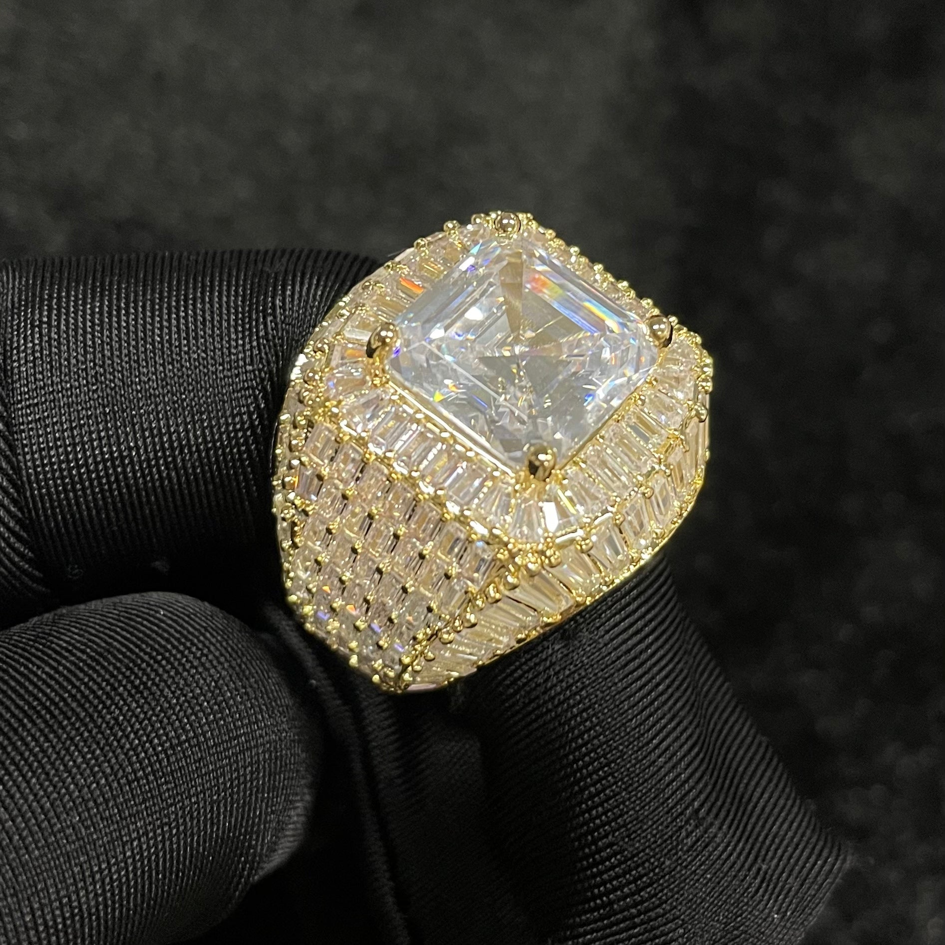 Moissanite Layered Diamond Ring