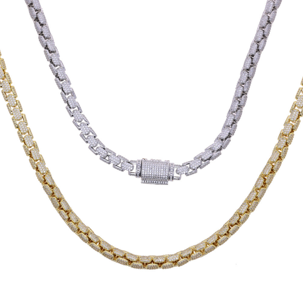 9mm Hip-Hop Punk Moissanite Cuban Chain