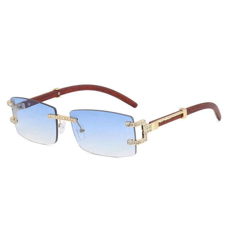 Personalized Stylish Rimless Cut Edge Glasses