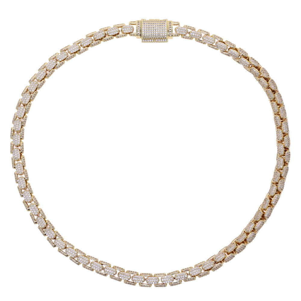 9mm Hip-Hop Punk Moissanite Cuban Chain