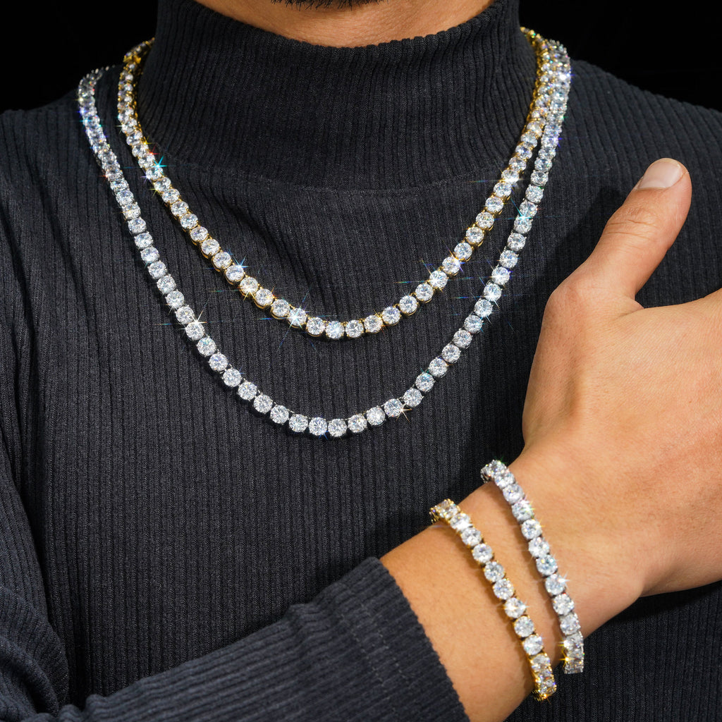 S925 Moissanite Tennis Bracelet For Men