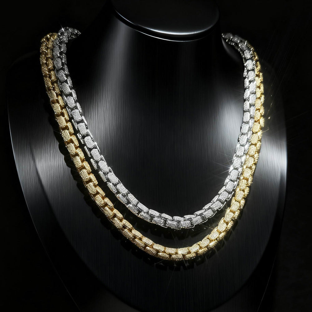 9mm Hip-Hop Punk Moissanite Cuban Chain