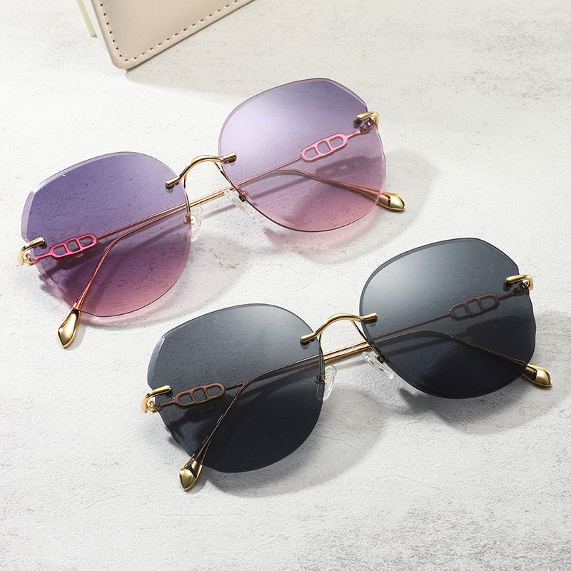 Retro Rimless Sunglasses