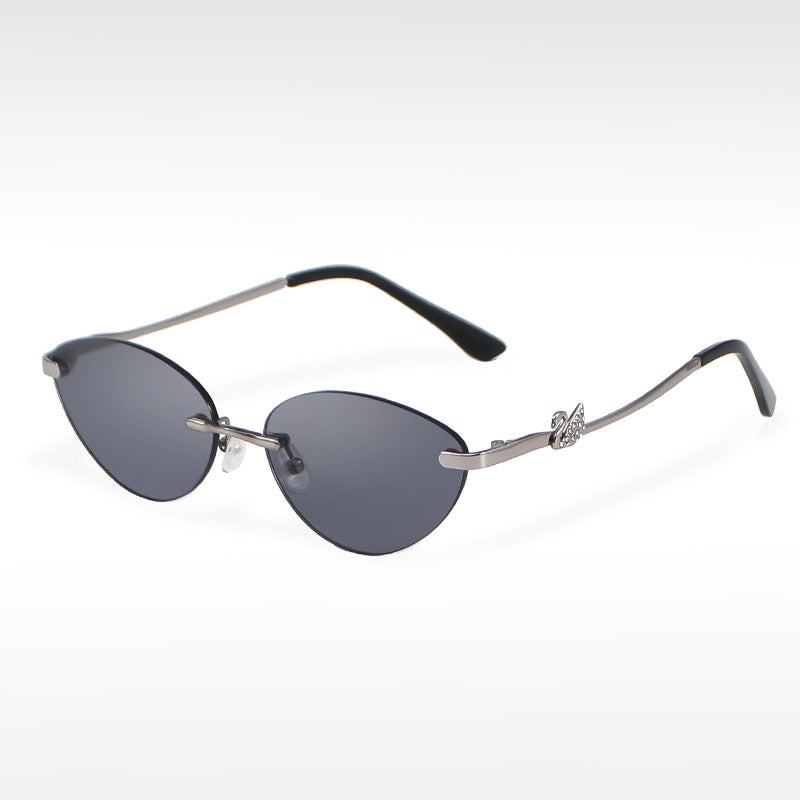 Retro Rimless Fashion Sunglasses