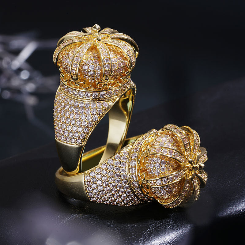 Moissanite Creative Crown Ring