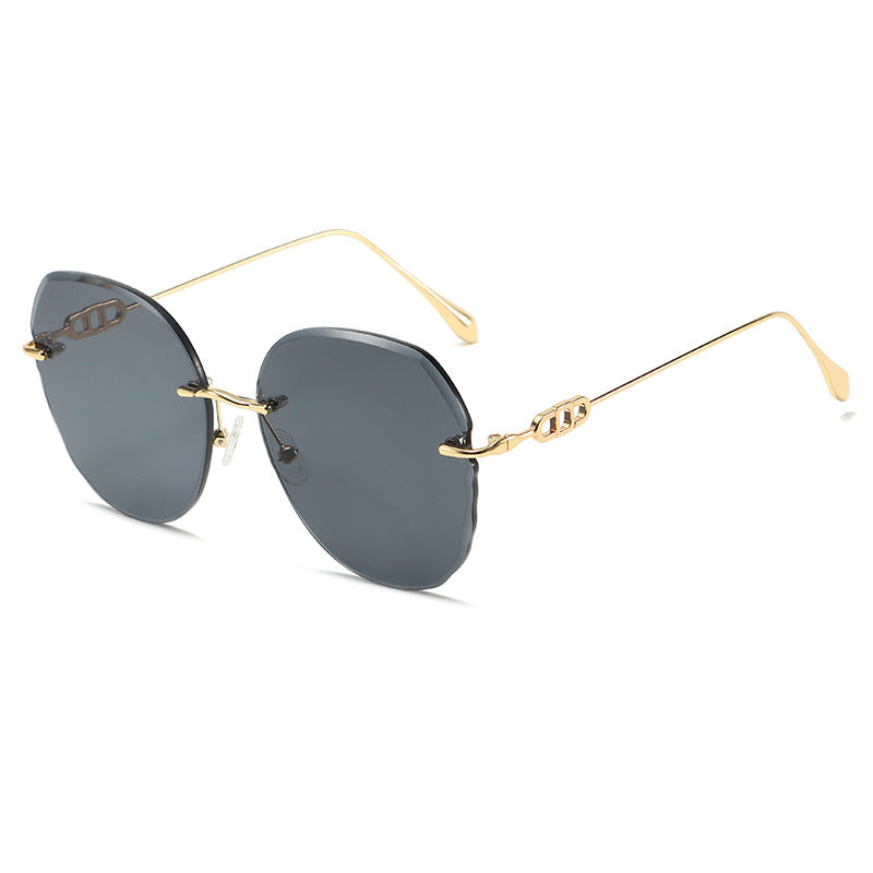 Retro Rimless Sunglasses