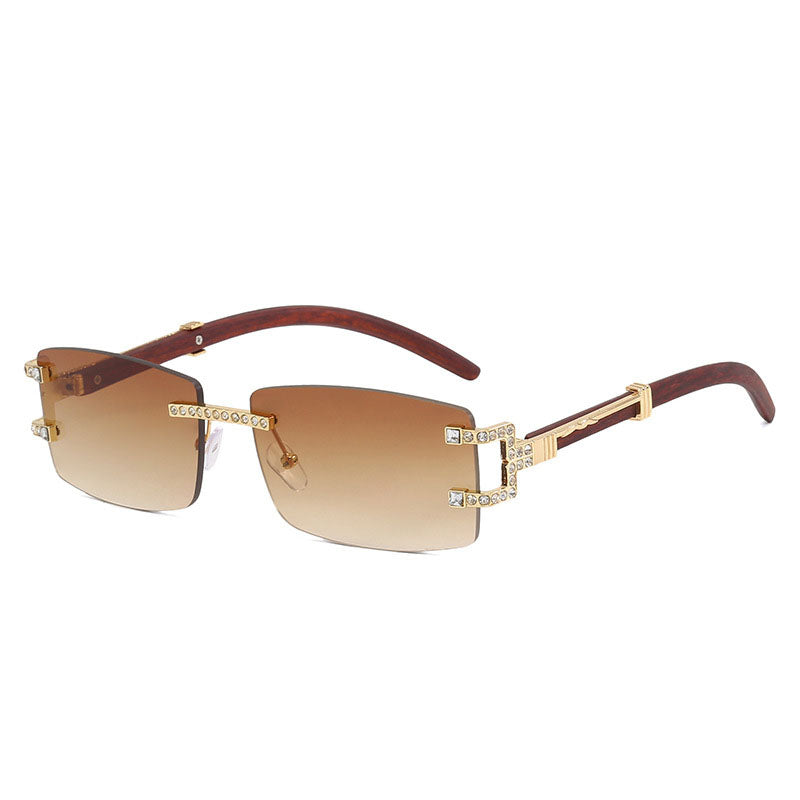 Personalized Stylish Rimless Cut Edge Glasses