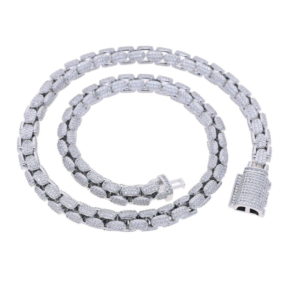 9mm Hip-Hop Punk Moissanite Cuban Chain