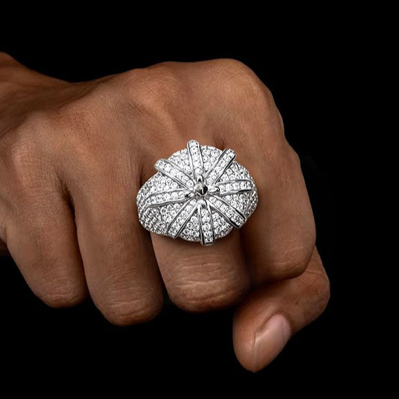 Moissanite Creative Crown Ring