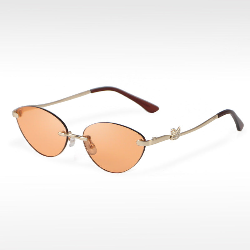 Retro Rimless Fashion Sunglasses