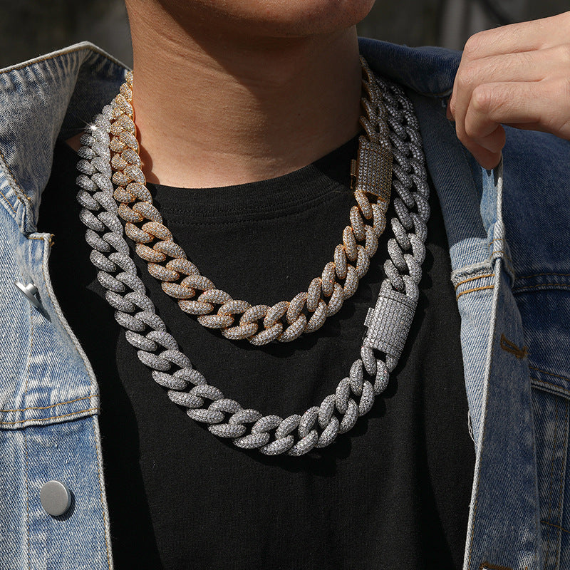 20mm Moissanite Fully Iced Miami Cuban Chain
