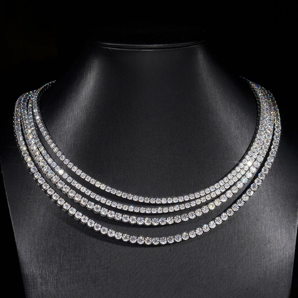 3~10mm 925 Sterling Silver Plated Tennis Chain