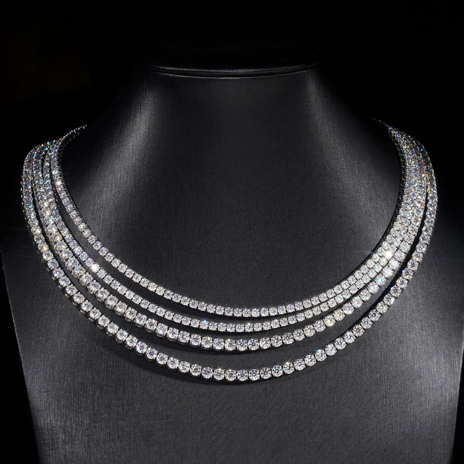 3~10mm 925 Sterling Silver Plated Tennis Chain