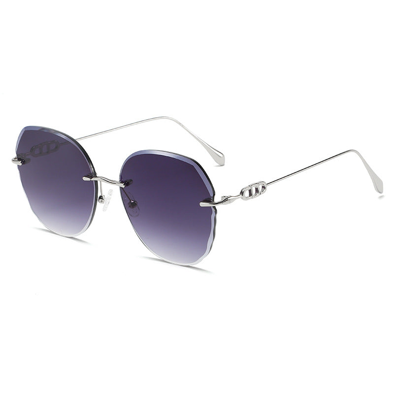 Retro Rimless Sunglasses