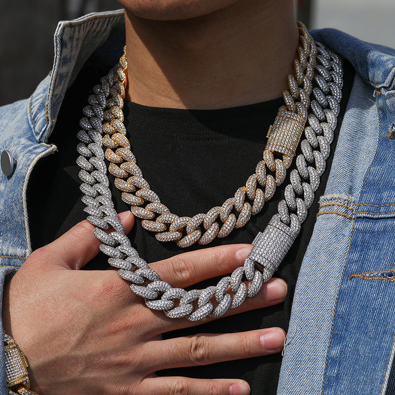 20mm Moissanite Fully Iced Miami Cuban Chain