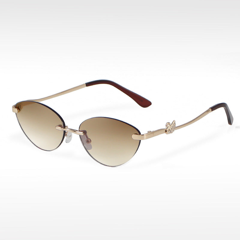 Retro Rimless Fashion Sunglasses